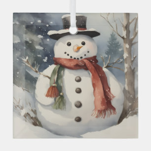 Have a Jolly Christmas Glass Tree Decoration
