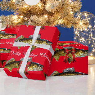 "Have a Jolly Walleye Christmas" Wrapping Paper