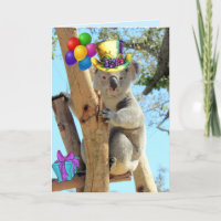 Have A Koala-ty Birthday Folded Greeting Card