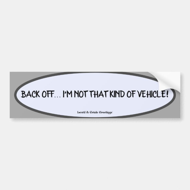 Have A Little Class! Bumper Sticker (Front)