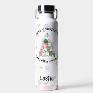 Have a little furry little Christmas Water Bottle