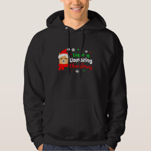 Have A Llamazing Christmas Santa Hat Xmas Llama L Hoodie