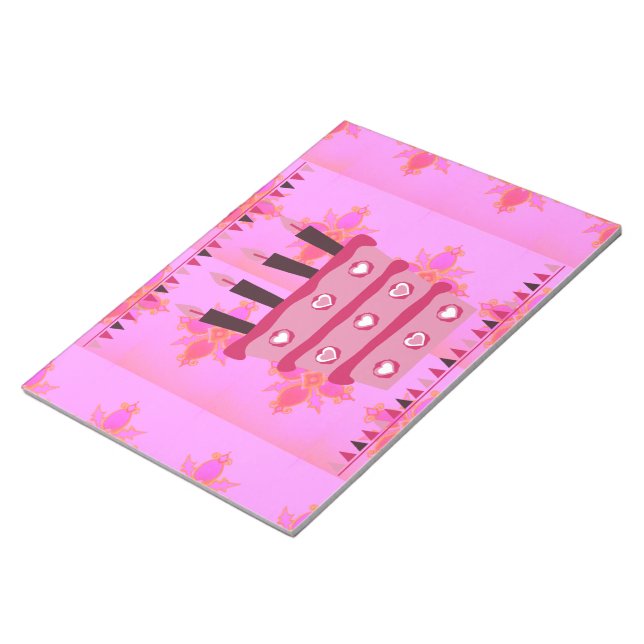 Have a Lovely Blessed Wonderful  Happy Birthday Notepad (Angled)