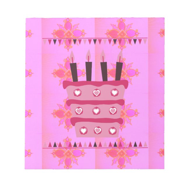 Have a Lovely Blessed Wonderful  Happy Birthday Notepad (Front)