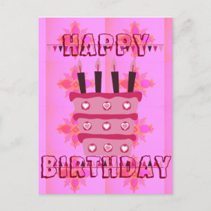 Have a Lovely Blessed Wonderful  Happy Birthday Postcard