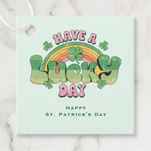 Have a Lucky Day Retro St. Patrick's Day Favour Tags