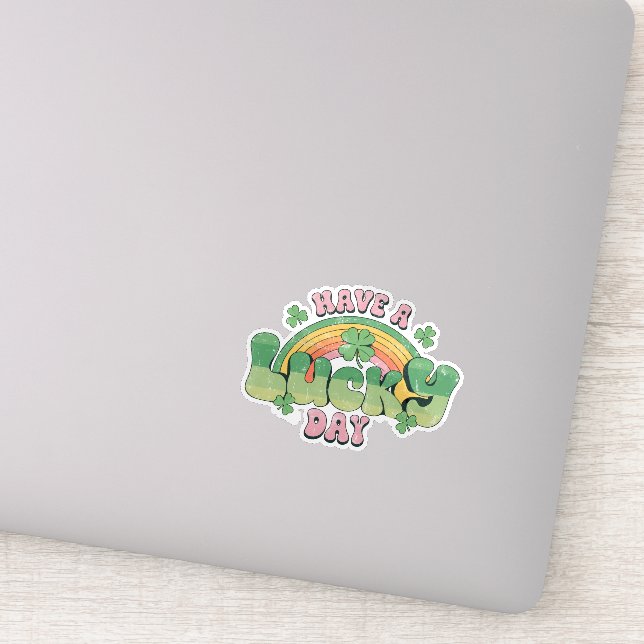 Have a Lucky Day Retro Typography (Detail)