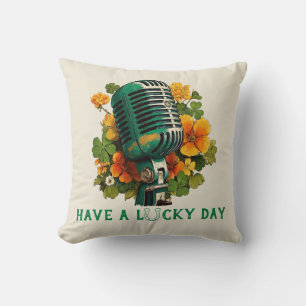 Have a Lucky Day – St. Patrick’s Music Art Cushion