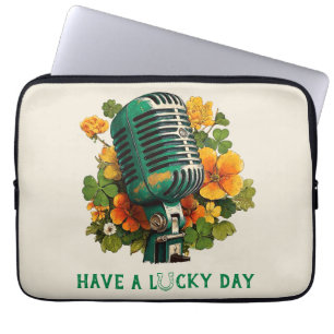 Have a Lucky Day – St. Patrick’s Music Art Laptop Sleeve