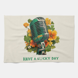Have a Lucky Day – St. Patrick’s Music Art Tea Towel