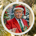 Have a Maganificent Christmas Santa Trump MAGA Metal Tree Decoration<br><div class="desc">It's shaping up to be a Maga nificent holiday season this year. The perfect gift for many a Donald Trump lover in your family. Make America Great Again!</div>