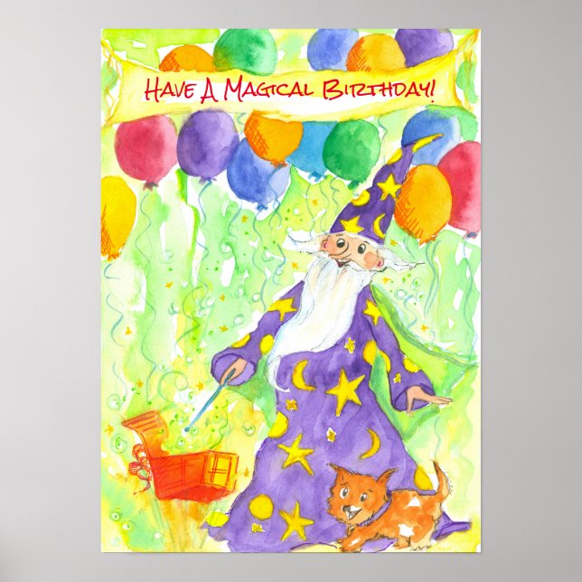 Have A Magical Birthday Kids Poster (Front)
