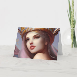 Have a Magical Birthday   Pretty Ethereal Woman Card