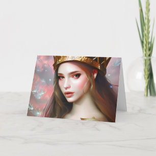 Have a Magical Birthday Pretty Ethereal Woman Card