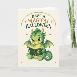 Have a Magical Halloween Baby Dragon  Card