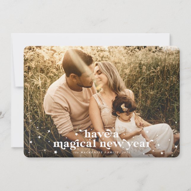 Have a Magical New Year Photo Card (Front)