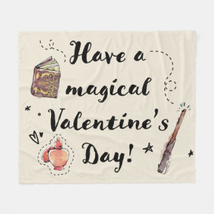 Have A Magical Valentine's Day Fleece Blanket
