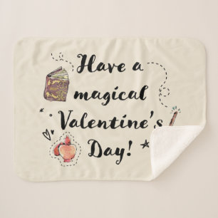 Have A Magical Valentine's Day Sherpa Blanket
