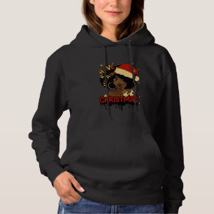 Have A Melanin Christmas African American Black Wo Hoodie