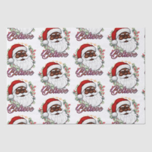 Have A Melanin Christmas Black Santa Claus Tissue Paper