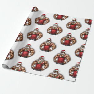 Have A Melanin Christmas Black Santa Claus Wrapping Paper