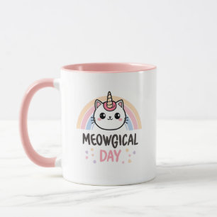 Have a "Meowgical Day" Cat Unicorn Mug
