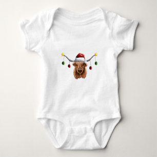 Have a Merry Hielan Coo Christmas  Baby Bodysuit