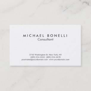 Have a Minimalist Modern Plain Printed Business Card