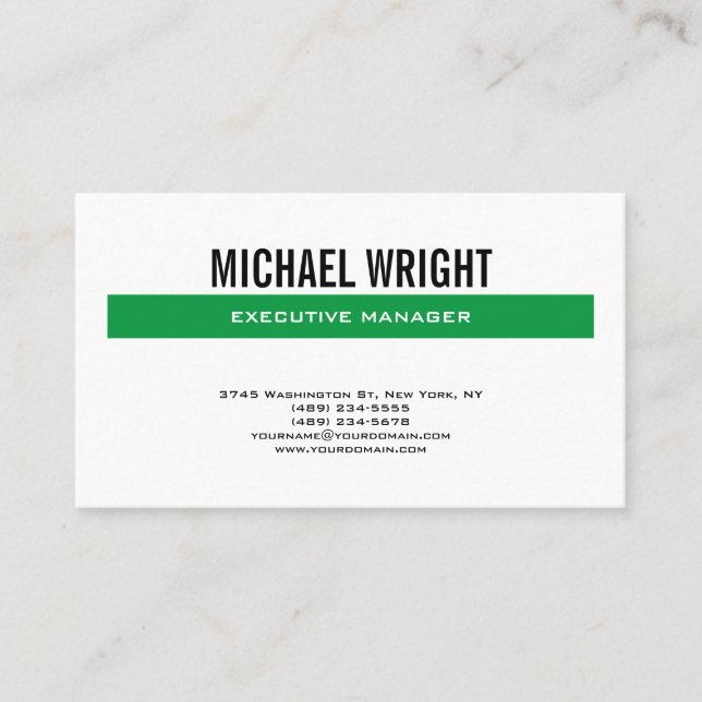 Have a Minimalist Modern Plain Printed Business Card (Front)