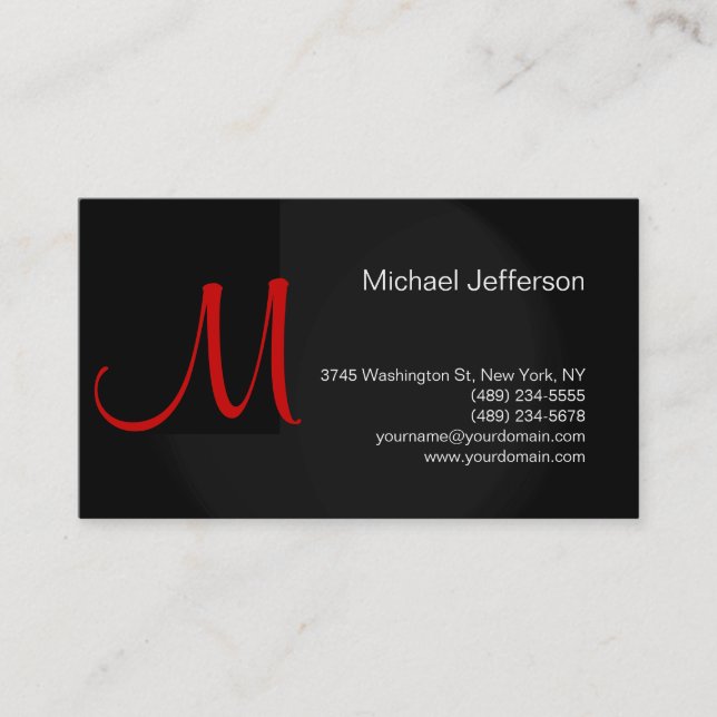Have a Minimalist Modern Plain Printed Business Card (Front)