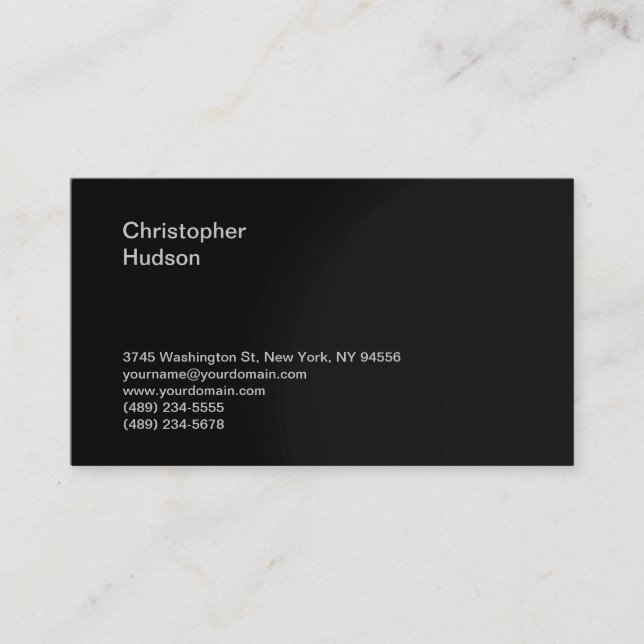 Have a Minimalist Modern Plain Printed Business Card (Front)