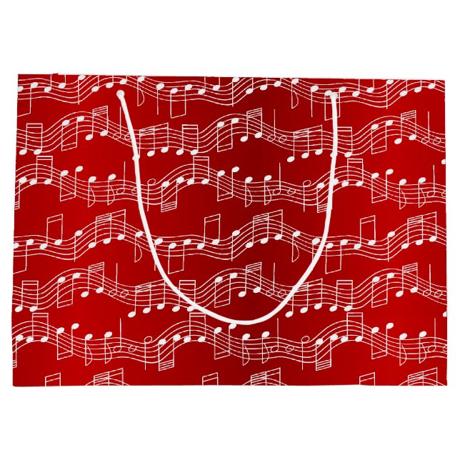 Have A Musical Christmas Large Gift Bag (Back)