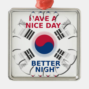 Have a Nice Day & a Better Night Metal Tree Decoration