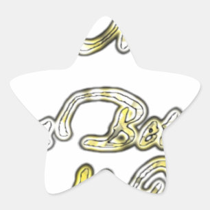 Have a Nice Day & a Better Night Quote Art Print Star Sticker