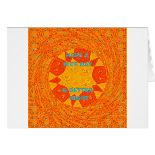 Have a Nice Day & a better Night red Design (Front Horizontal)