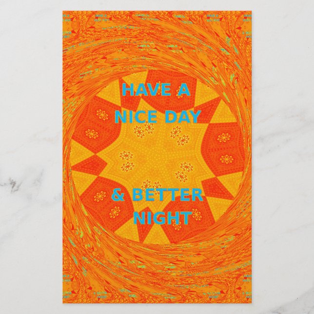 Have a Nice Day & a better Night red Design (Front)