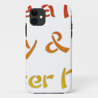 Have a Nice Day & A Better Night Text Art Design iPhone 11 Case