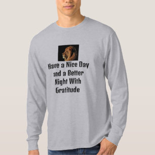 Have a Nice Day & a Better Night With Gratitude T-Shirt