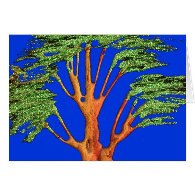 Have a Nice Day African  ECO Blue Sky Acacia Tree  (Front Horizontal)