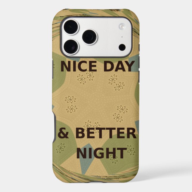 Have a Nice Day & Better Night Art Print (Back)
