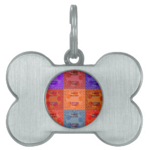 Have a Nice Day & Better Night Pop Art Print Pet ID Tag