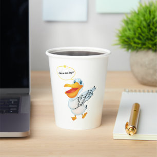 Have a nice day blessing Pelican good thought vibe Paper Cups