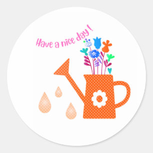 Have a nice day classic round sticker