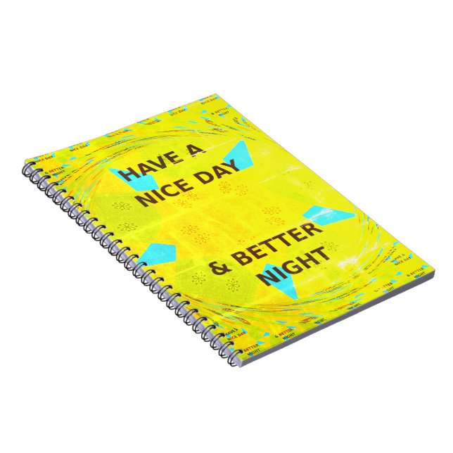 Have a Nice Day Customisable Personalised  Notebook (Right Side)