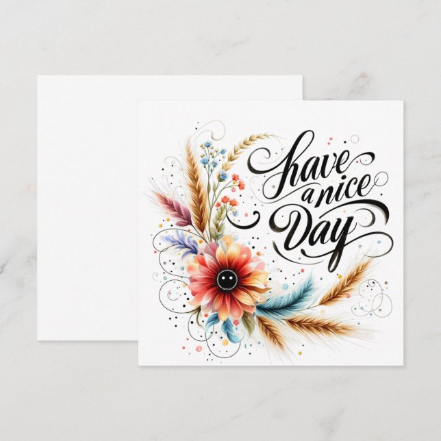 Have a Nice day floral (Front/Back)