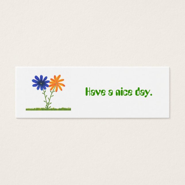 Have a nice day, gift, give away cards (Front)