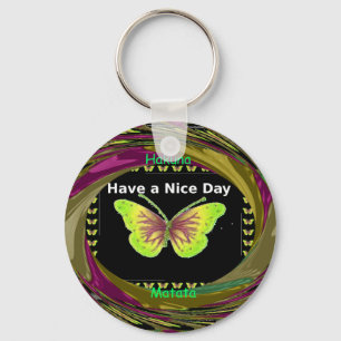Have a Nice Day Hakuna Matata Text.png Key Ring