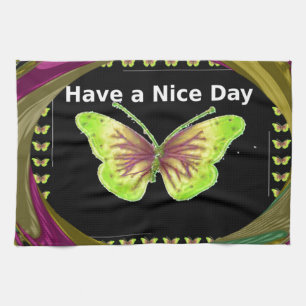 Have a Nice Day Hakuna Matata Text.png Tea Towel