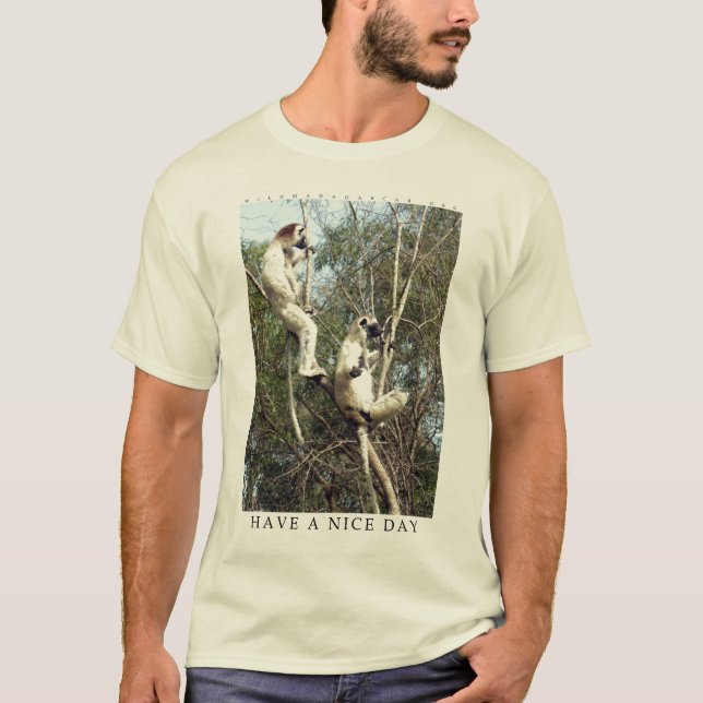 Have a nice day lemur shirt (Front)