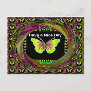 Have a Nice Day: Lovely infinity butterflies art Postcard